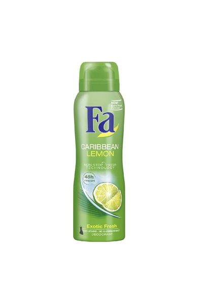 Fa Caribbean Lemon Deodorant Spray, 150ml