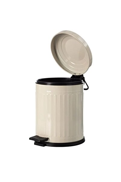 Begin Power Vintage 12 Lt Trash Can with Soft Close Lid for Office Kitchen Bathroom Balcony Cream