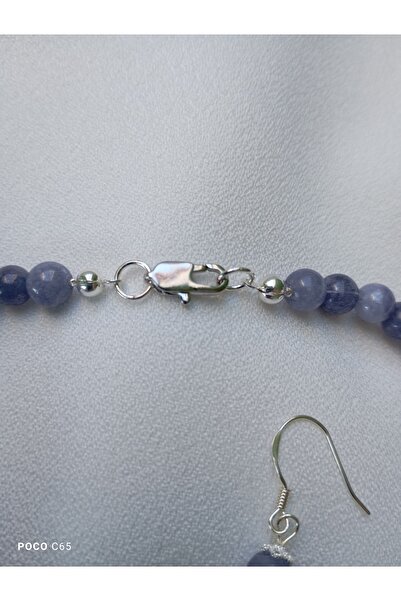 OEM Special jewelry set 925 Silver and Angelite stones