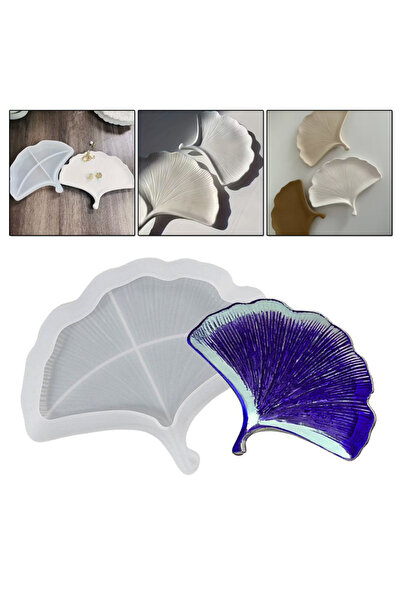 Getshopmini Epoksi Yaprak Çerezlik Kalıbı Taş Tozu Çerezlik Kalıbı Yaprak Bet...