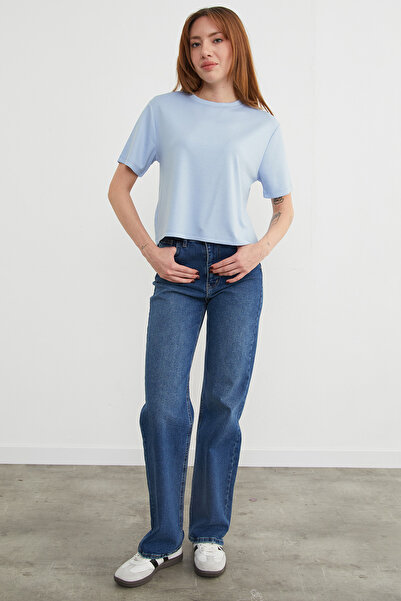 Fulla Moda basic Tricou modal cu guler bicicletă