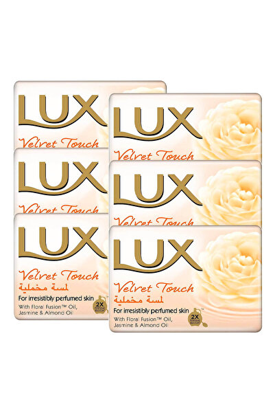 LUX Velvet Touch Soap Bar, Silk Protein Enriched, 170 g ×6
