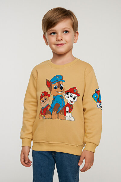 Murat Baby Çizgi film karakterli, baskılı erkek çoçuk sweatshirt