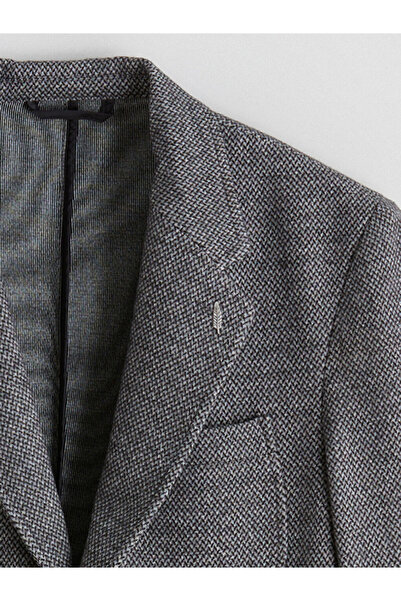 LC Waikiki Γκρι ανδρικό μπλέιζερ με τυπική εφαρμογή