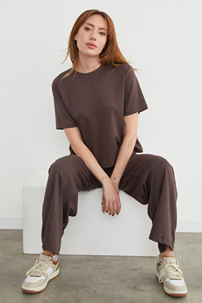 Fulla Moda Basic Crew Neck Modal T-Shirt