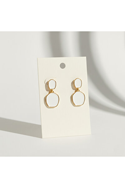 Candy Nuveria Mineli Sallantılı Altın Kaplama Küpe