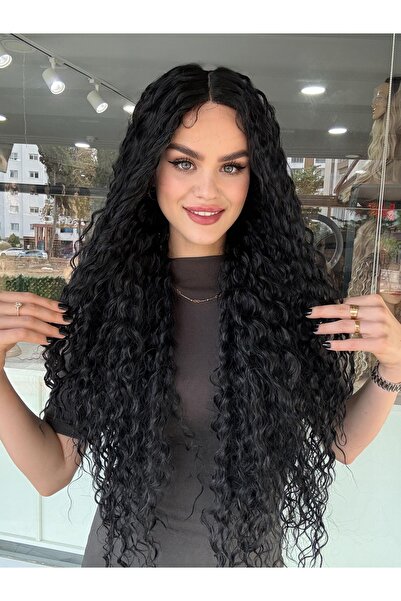 Fenomen Peruk Siyah AFRO Tül Peruk 1. Kalite Yeni Sezon - Vip Peruk