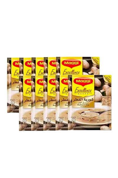 Maggi شوربة الفطر سريعة التحضير مع ورق الغار، عبوة من 10 قطع × 54 جم