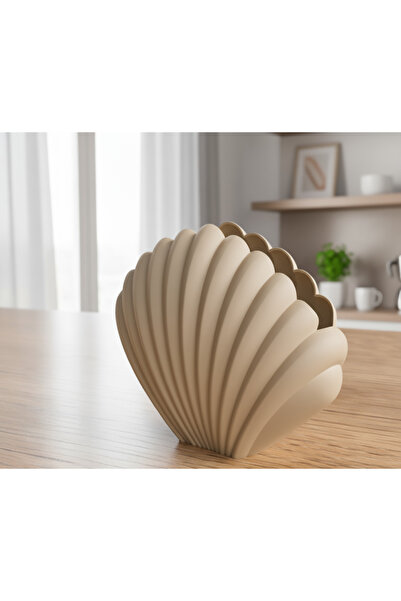 Figmentra حامل مناديل على شكل صدفة بحرية 16×21 سم