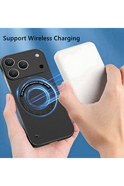 Generic Magnetic Case for iPhone 17 Pro Max，without Edges，Ultra Slim，Solid Color Borderless 17 Pro Max Cover