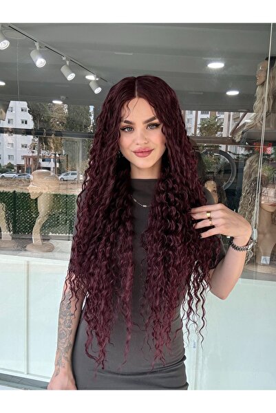 Fenomen Peruk Kızıl Afro Tül Peruk Yeni Sezon 1. KALİTE