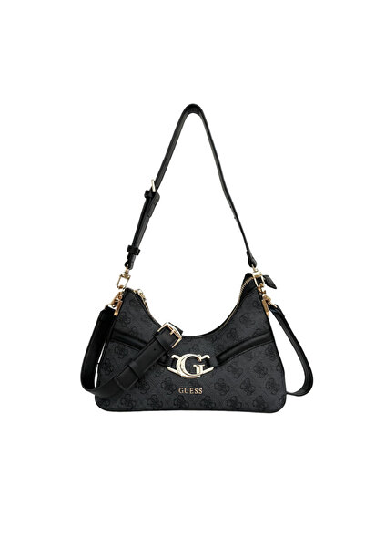 Guess حقيبة كتف نسائية مطبوع مزدوجة الطبقات، 29×11×8 سم