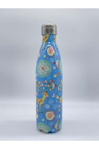OGS Patterns Edition – Stainless Steel Deer-Design Bottle, Keeps Cold 24h / Hot 12h