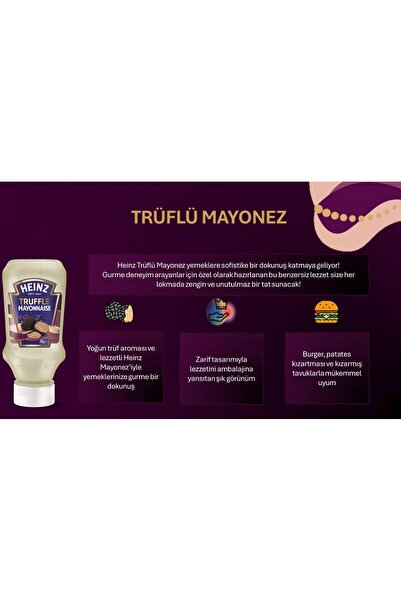 Heinz Gurme Mayonez Seti 4'lü (Chipotle, Smoky, Trüflü, Pesto)