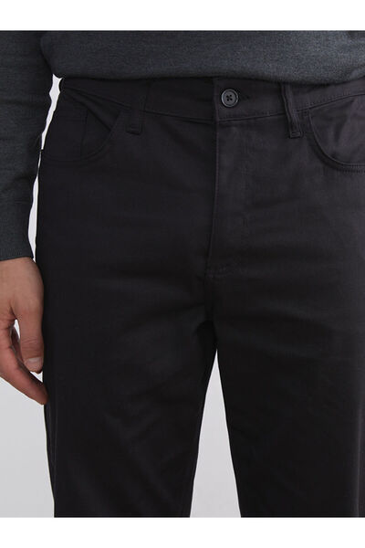 LC Waikiki Men's Black Standard Fit Trousers