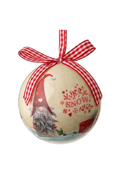 OEM Glob de Crăciun „Let It Snow”, 7,5 cm