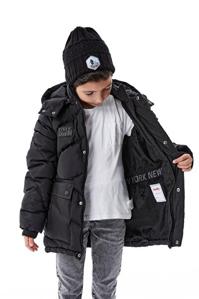 Benittokids Boy's Hooded Thick Winter Coat 51335