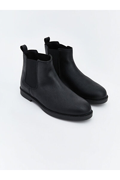 LC Waikiki Cizme negre aspect de piele pentru bărbați