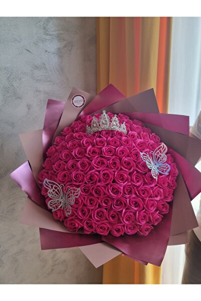 Store.sedas Buchet 101 trandafiri de sapun roz fucsia