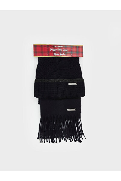 LC Waikiki Чоловіча шапка з бахромою та шарф