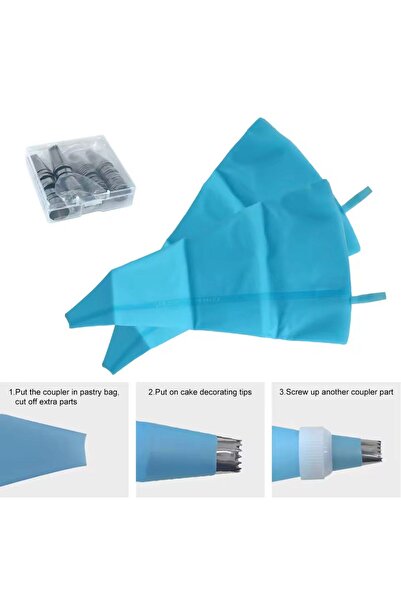 cc bin shihon 203-piece cake decorating and dessert preparation set with rotating tray