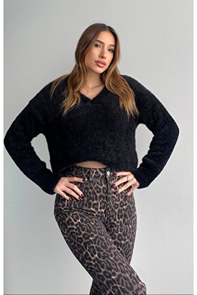 fujya V-Neck Basic Soft Knit Sweater