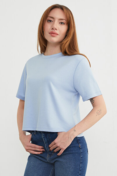 Fulla Moda basic Tricou modal cu guler bicicletă