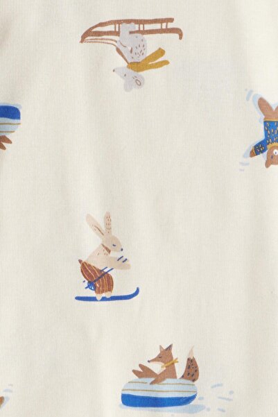 Carter's Baby Boy Ecru Pajama Set