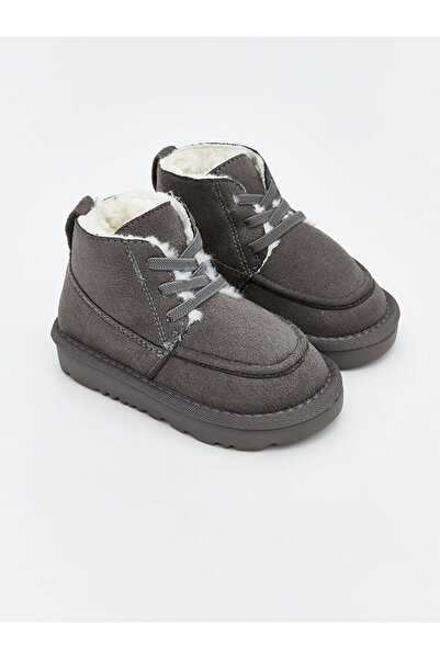 LC Waikiki Lcw Steps Anthracite Lace-Up Baby Boy Boots