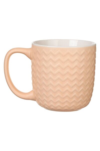 OEM Mug 9.3x9 cm, pink base with wave relief