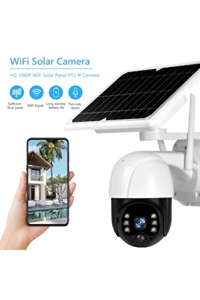 OEM Solar-Powered WiFi Surveillance Camera with 32GB Card, 4MP Full HD