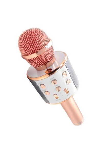 stuffix Wireless Bluetooth Karaoke Microphone WS-858 - Rose Pink