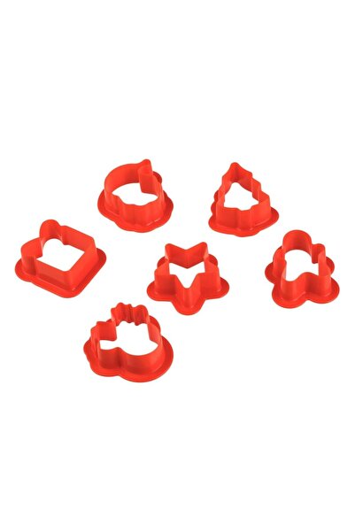OEM Mini Plastic Cookie Cutters, Various Figurines - 6 pcs