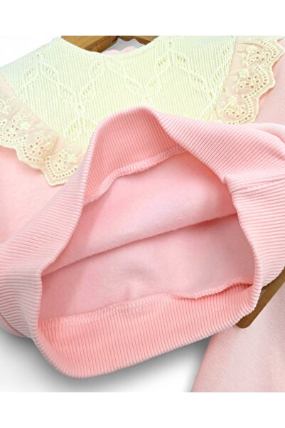 VEGAMOD Winter Baby Girl Brode Collar with Fleece Fleece-Lined Sets 6-9-12-18-24 Months