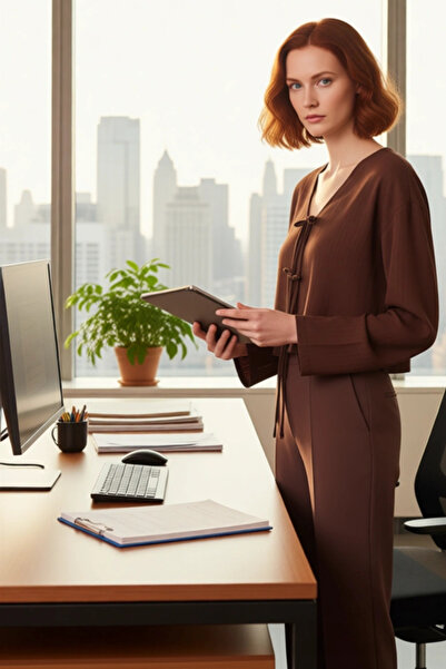 PayBuy Women's V-Neck Lace-Up Crop Shirt Functional Durable Quality Comfortable Aesthetic Premium Stylish