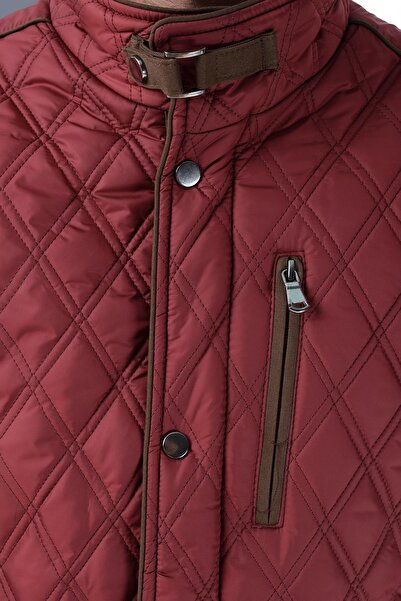 Dewberry K8613 Coat-Solid Burgundy