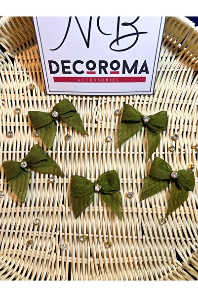 Nb Decoroma Crystal Stone Premium Bow 20 Pieces | Gift Package & Baby/Engagement Decoration