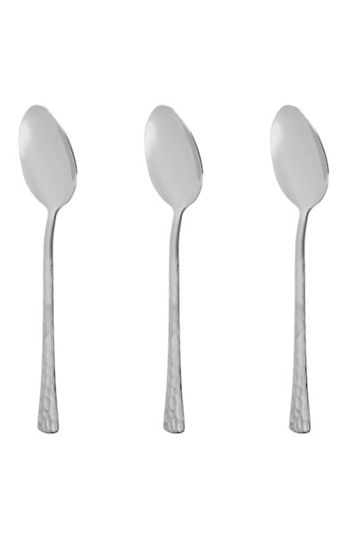 OEM Stainless steel "Hammered" spoons 20.5 cm - 3 pcs