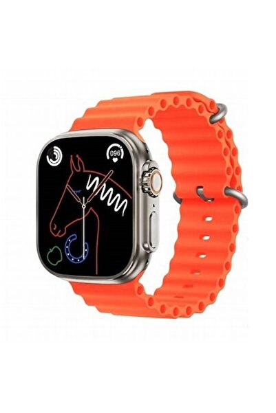 stuffix Smartwatch Z68 Ultra Series 8, NFC, 49 mm, Bluetooth Calling, Wireless Charging, HD, Orange