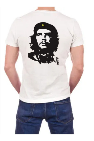 TİMİSİVA Unisex oversized GUEVARA6 με τύπωμα 100% βαμβάκι 30/1 με κοντό μανίκ...