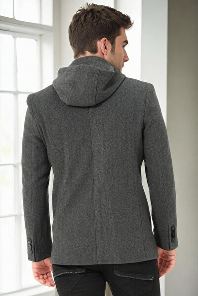 Dewberry K9532 Men's Coat-Solid Anthracite