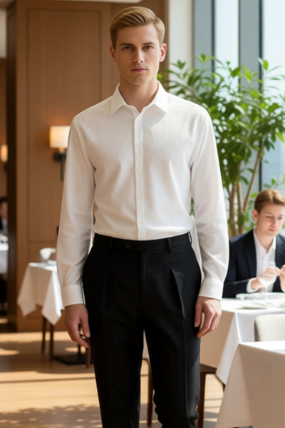 PayBuy Men's Textured Regular Fit Long Sleeve Flowy Shirt Offers Stylish Look and Comfort Functional