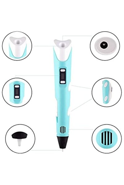 stuffix 3D Drawing Pen, PLA/ABS, Digital Display, Multicolor