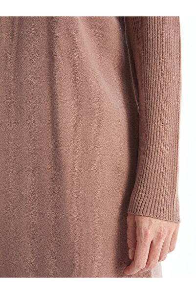 LC Waikiki Half Turtleneck Plain Long Sleeve Women's Knitwear Tunic