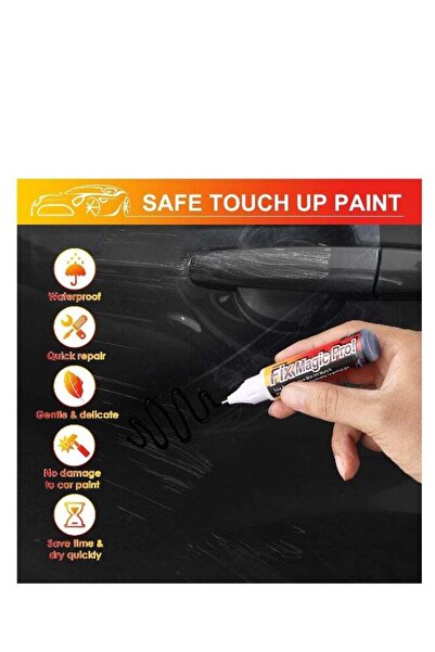 Generic Touch Up Paint for Cars, 4 Pcs Black Scratch Repair Pen