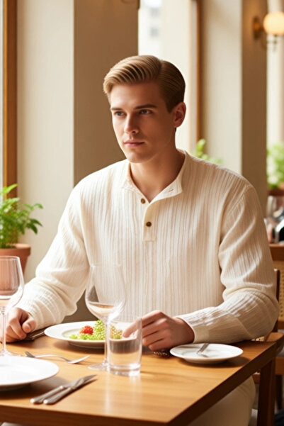 PayBuy Men's Relaxed Fit Linen Blend Shirt Functional Durable Quality Comfortable Aesthetic Stylish