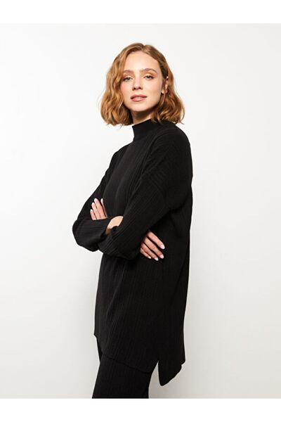 LC Waikiki Stand Collar Women's Knitwear Tunic