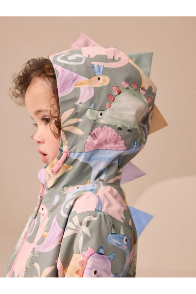 Next Baby Waterproof Various Pattern Fleece Lined Puddle Raincoat Jumpsuit