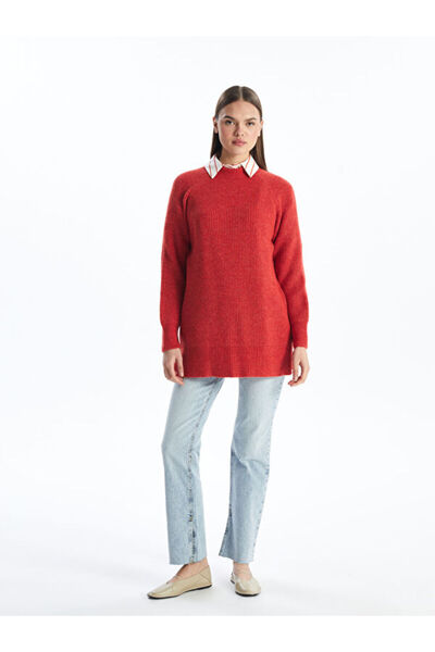 LC Waikiki Stand Collar Women's Knitwear Tunic