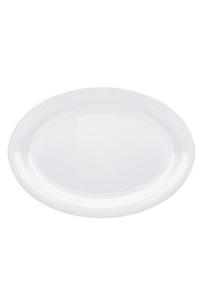 OEM White Plastic Serving Platter 40x27.5x3 cm